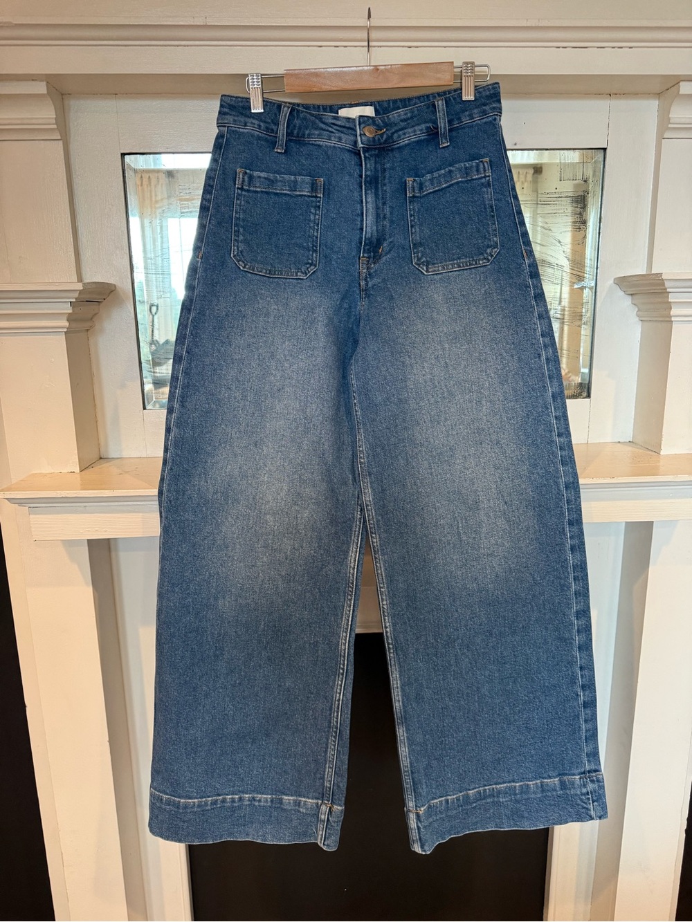 H&M High Waisted Wide Leg Jeans